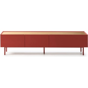 Teulat Червена маса за телевизор от декор от дъб 180x45 cm Arista - Teulat (12727_TE)