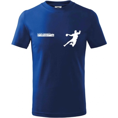 Handball Sport tričko dětské bavlněné Královská modrá