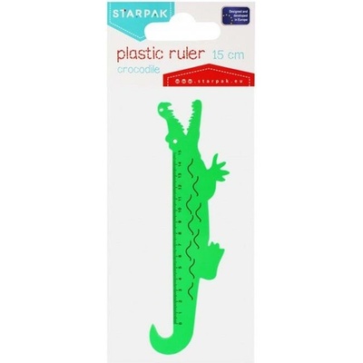 Starpak pravítko krokodíl 15 cm zelená 470964