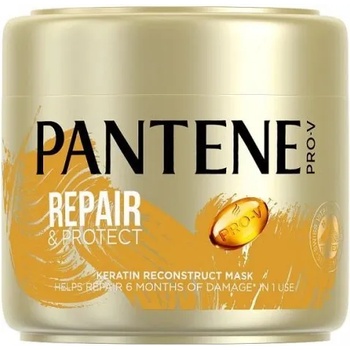 Pantene Кератинова възстановяваща маска за тънка и увредена коса -Pantene Pro-V Keratin Protect Mask, 300 мл