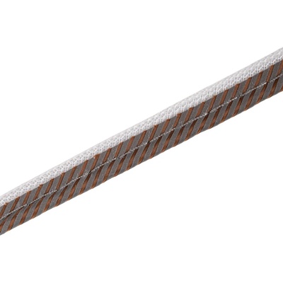 Takoy Všívací reflexný prámik / reflexná paspulka 1cm hnedý