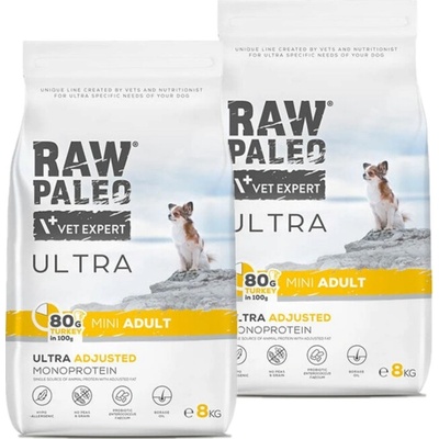 Vetexpert Raw Paleo Ultra Turkey Adult Mini 2 x 8 kg