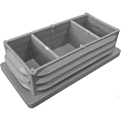 Zátka obdelníková 80 x 30 mm šedá