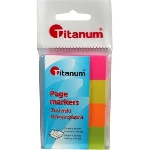 TITANUM Fluo index inserts 20x50mm 4x50 sheets