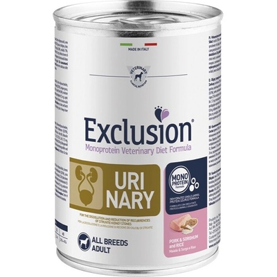 Exclusion Monoprotein Vet Diet Urinary All Breeds vepřové čirok a rýže 400 g