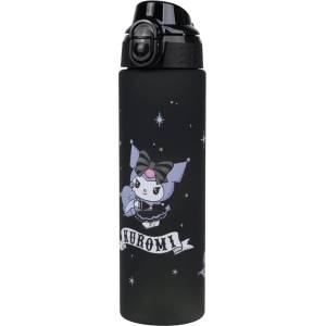 Baagl Тританова бутилка за пиене BAAGL Kuromi Fortune Dream, 700 ml, черна