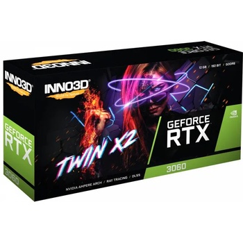 Inno3D GeForce Twin X2 RTX 3060 12GB OC GDDR6 192bit (N30602-12D6-119032AH)