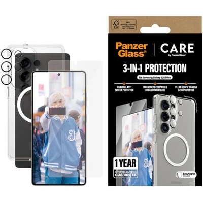 CARE by PanzerGlass® Комплект CARE by PanzerGlass Bundle за Samsung Galaxy S25 Ultra 3in1 Case, Hoops, UWF