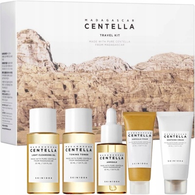 SKIN1004 Madagascar Centella mycí pěna 20 ml + tonikum 30 ml + ampule 30 ml + krém 30 ml + čisticí olej 30 ml dárková sada – Zboží Mobilmania