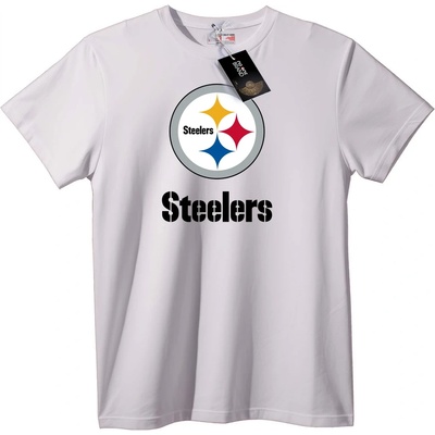 NOONEBRAND Тениска с лого на Pittsburgh Steelers - XL, White