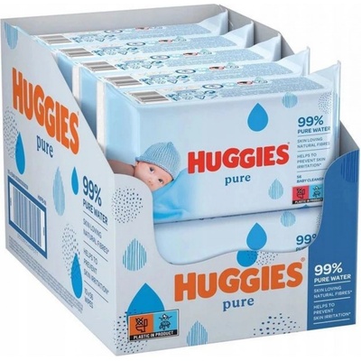 Huggies Pure vlhčené obrúsky 10 x 72 ks
