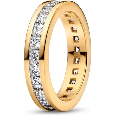 PANDORA pozlátený eternity prsteň so zirkónmi 163797C01