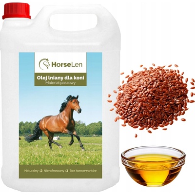 Olej dla koni Horselen přírodní lněný