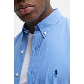 Ralph Lauren Риза Polo Ralph Lauren мъжка в синьо с кройка по тялото с яка с копче 710929348 (710929348)