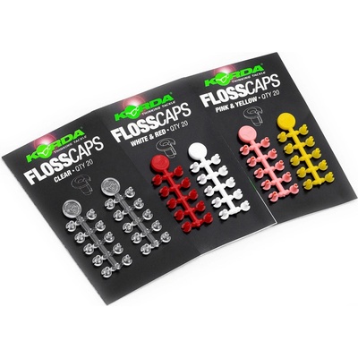 Korda FlossCaps zarážky 20ks čirá