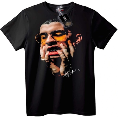 NOONEBRAND Тениска Рапърски Подпис - L, Black