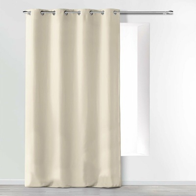 Béžový záves z mikrovlákna 140x280 cm Absolu – douceur d'intérieur