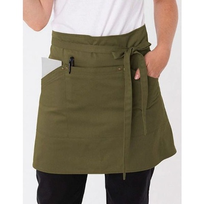 Le Chef Gastro zástěra do pasu DE115 Olive 91 x 45 cm