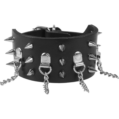 Leather & steel fashion гривна LEATHER & STEEL FASHION - Spike and Chain - LSF1 156