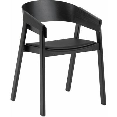 Muuto Cover Armchair Leather Black / Black