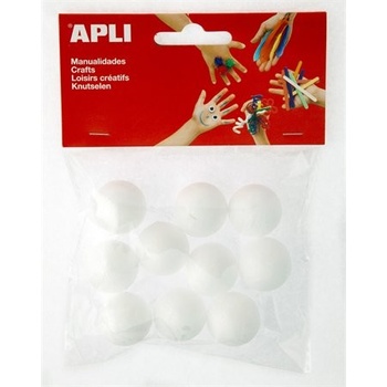Apli Polystyrénové guličky ø 25 mm biela 10 ks