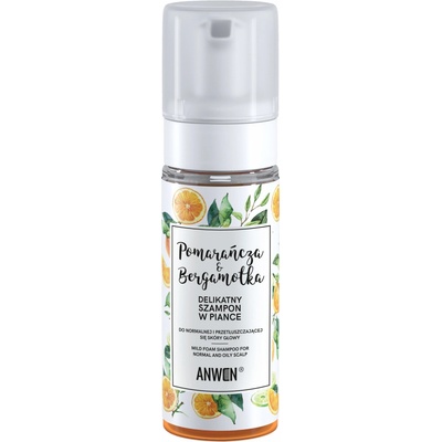 Anwen Pomeranč a bergamot Jemný pěnový šampon 170 ml