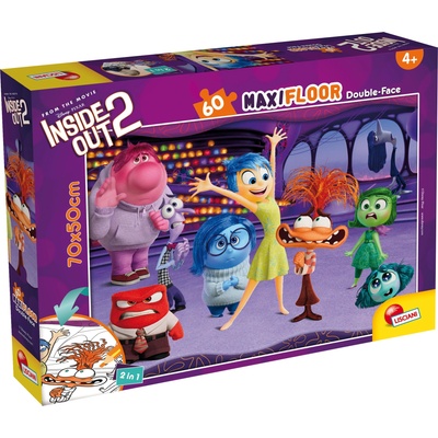 Lisciani Двулицев пъзел Lisciani за оцветяване от 60 части - Отвътре навън 2 (112265)