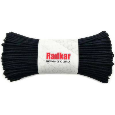 RADKAR šňůry na šití 5mm Black - 100m návin
