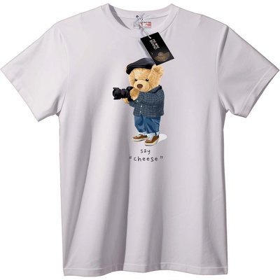 NOONEBRAND Тениска Мечка с Камера - 7XL, Black