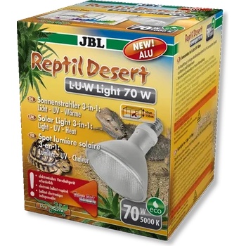 Jbl ReptilDesert L-U-W Light alu - Металхалогенна слънчева светлина (прожектор) за пустинни терариуми, 70W