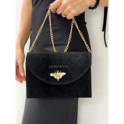 Laura Biaggi Johan Tai Pei Elegantná crossbody kabelka Black TWO