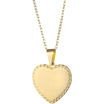 HARAHU Колие RU-34226 Heart - Златен KP34226 (RU-34226)