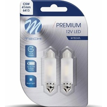 M-Tech PREMIUM C5W 41 mm 2 LED biele 2 ks LB363W