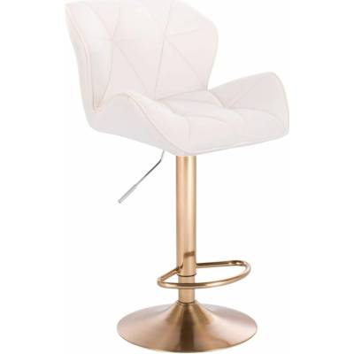 LuxuryForm Design Milano Velur na zlatom tanieri biela