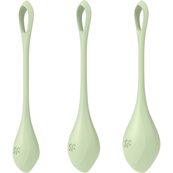 Image 1 of Satisfyer Yoni Power 2 - комплект гейша топки - зелен (3 части)