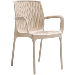 Mira-N Стол novussi с подлакътник sunset rattan КАПУЧИНО (0142310)
