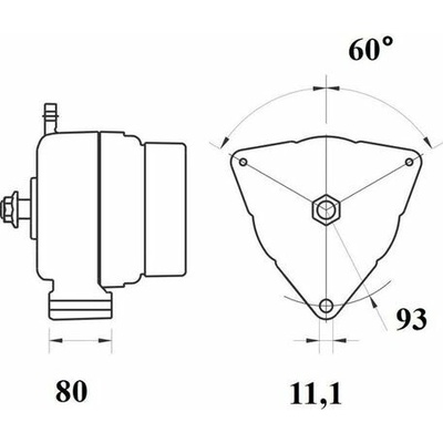 Alternátor MAHLE ORIGINAL MG 795 (MG795)