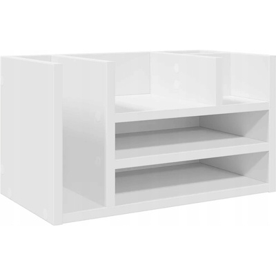 Organizér na písací stôl, biely, 44,5x24x25 cm