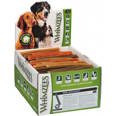Whimzees Dental stix M 30 g 100 ks
