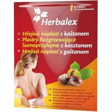 Herbalex Hřejivá náplast s kaštanem 1 ks