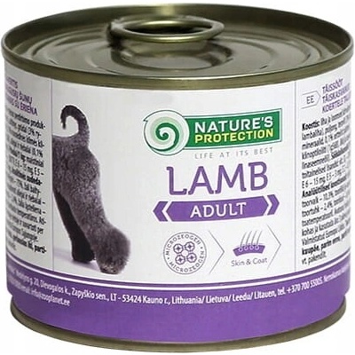 Nature's Protection pre dospelého psa s jahňacím mäsom 200 g