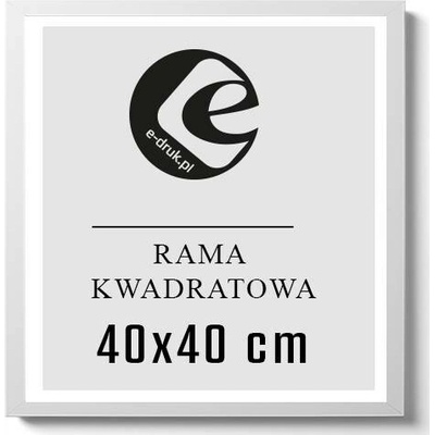 RÁMEČEK NA FOTOGRAFIE 40x40 BÍLÝ rám z plexiskla na fotografii plakát dárek mdf