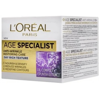 L'Oréal Paris Age Specialist 55+ - Възстановяващ дневен крем против стареене 50мл