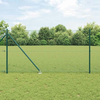 vidaXL Svařované drátěné ploty s hroty 10 x 1 m Ocel potažená PVC