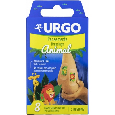 Urgo Tattoo Animal Dětská náplast 8 ks