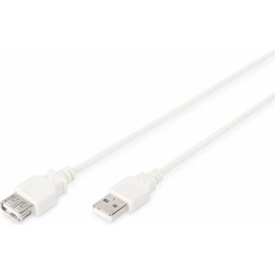 Digitus AK-300202-018-E USB 2.0, USB A zásuvka, USB A vidlice, niklovaný, 1,8m