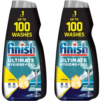 Finish Ultimate Hygiene+ gél Lemon 2 x 1 l