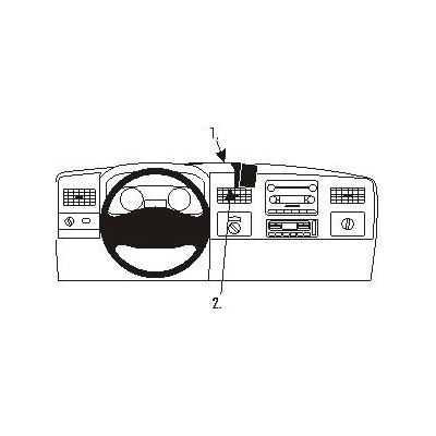 Brodit ProClip montážna konzola na palubnú dosku pre Ford F-Series 250 05-07, 853546