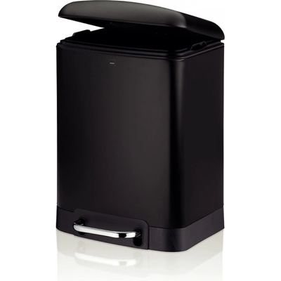 Kela Кош за отпадъци с педал Davino - черен - 6 л (KELA 22975)