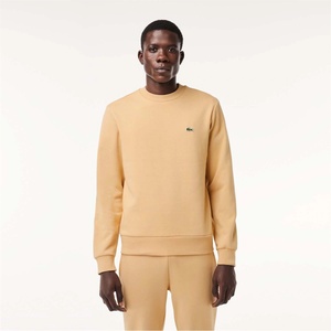 Lacoste Поларена блуза Lacoste Fleece Crewneck Sweatshirt - Natural